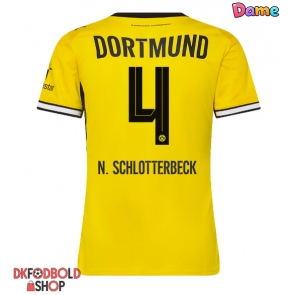 Borussia Dortmund Nico Schlotterbeck #4 Hjemmebanetrøje Dame 2026-27 Kort ærmer Borussia Dortmund Nico Schlotterbeck #4 Hjemmebanetrøje Dame 2026-27 Kort ærmer